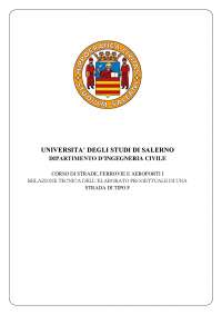 Relazione progettuale di una strada di tipo F