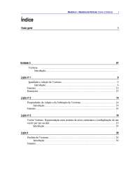 Introdução à Mecânica de Partículas: Projecção de Vetores e Operações Vetoriais