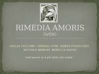 Rimedia Amoris di Ovidio - Docsity