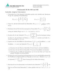 Aufgaben Vektoranalysis mit Lösungen-Mathematik III MB/ME