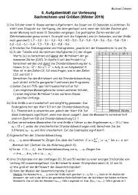 Sachrechnen und Größen-Mathedidaktik Übungsblatt 6