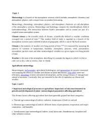 agro meteorology and climate change