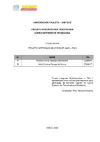 Pim 1 - Projeto integrado multidiciplinar