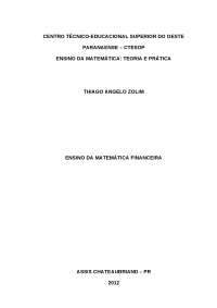 Matemática Financeira: Juros Simples, Juros Compostos e Sistemas de Amortização