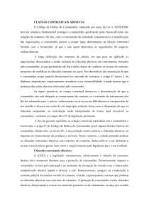 CLAUSULAS CONTRATUAIS