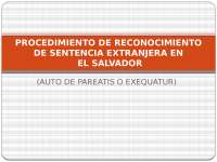 Proceso de Exequatur - Docsity