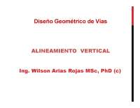 Diseño Geométrico de Vías: Alineamiento Vertical