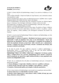 Exercícios epidemiologia