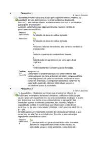 Exercícios sobre Sustentabilidade e Meio Ambiente