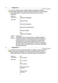 QuestionárioQuestionário respondido Uniade I e II de Desenvolvimento sustentável