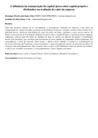 CAPITAL FINANCEIRO REMUNERADO