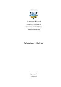 hidrologia estática, estudado da drenagem, problemas urbanos e desafios a serem solucionados.