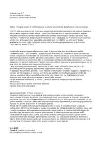 Economia Solidale e Finanza Etica: Un'analisi critica