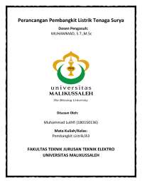 Design and Analysis of a Photovoltaic System for Hery Hartanto Building