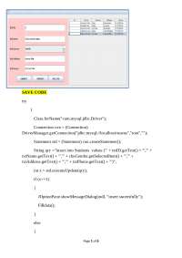 Java MySQL Database Interaction Code Snippets