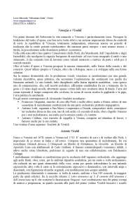 Vivaldi ed il periodo a venezia