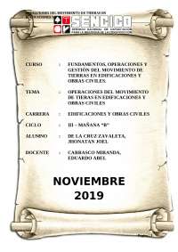 MOVIMIENTO DE TIERRAS