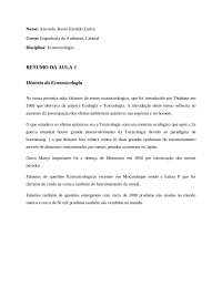 Contaminantes e rotas