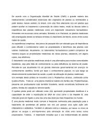 As plantas medicinais