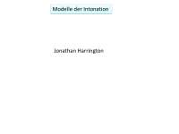 Vorlesungsfolien Modelle der Intonation