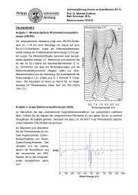 Üb.Chemie Grenzflächen:Winkelaufgelöste Photoelektronenspektroskopie/Auger-Elektronenspektroskopie