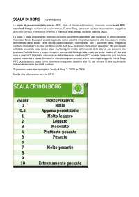 Scala di Borg, scala di percezione dello sforzo