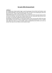 Der gute Wille nach Emanuel Kant