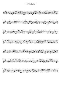 Tacna, peruvian sheet for trumpet solo