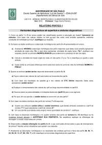 Estudo dos solos morfologia
