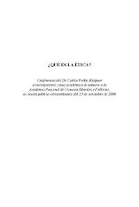 Etica Referencias - Que es la etica?