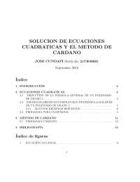Solución de ecuaciones con el metodo de cardano- FORTRAN