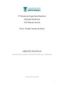 Pesquisa de Vibrações Mecânicas