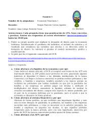 examen de Economia del año 2020