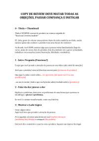 Copy para Vídeo Review