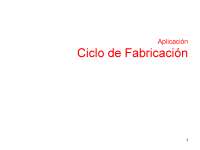 Ciclo de Fabricación