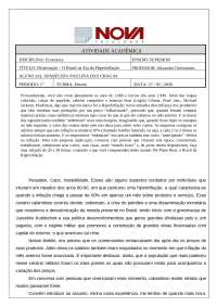 redaçao sobre a era da hiperinflaçao