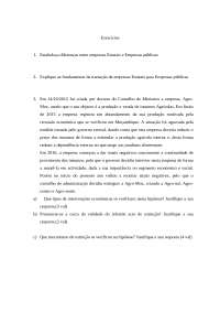 Exercicios de Direito Economico