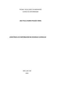 Assiatência de Enfermagem em Cirurgias Cardíacas