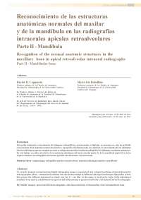Estructuras normales de la mandíbula en radiografías intraorales: Parte II