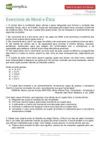 Etica e Moral Exercicios