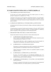 Resumen tema 4 - instituciones jurídicas de la UE | Apuntes de Derecho ...