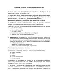 Análisis de articulo de Alicia Sequeira Rodriguez