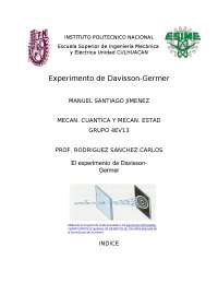 Experimento de Davisson-Germer
