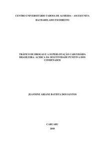 Tráfico de drogas e superlotação carcerária