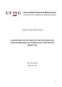 EDAs para problemas de otimização com muitos objetivos