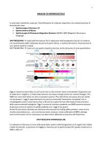 ANALISI DI BIOMOLECOLE