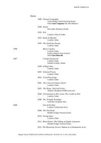 Armitage 19-20 . Poesía Inglesa del Siglo XX al XXI