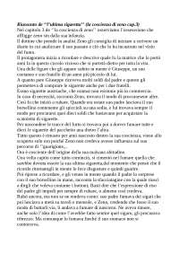 l'ultima sigaretta Svevo analisi capitolo 3