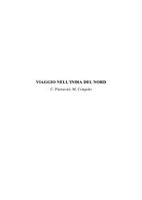Viaggio nell'India del Nord - C. Pieruccini, M. Congedo