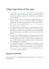Ollga case Facts of the case for llb student for moot court problem